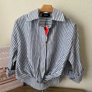 NWT Cute Striped Top - CIDER